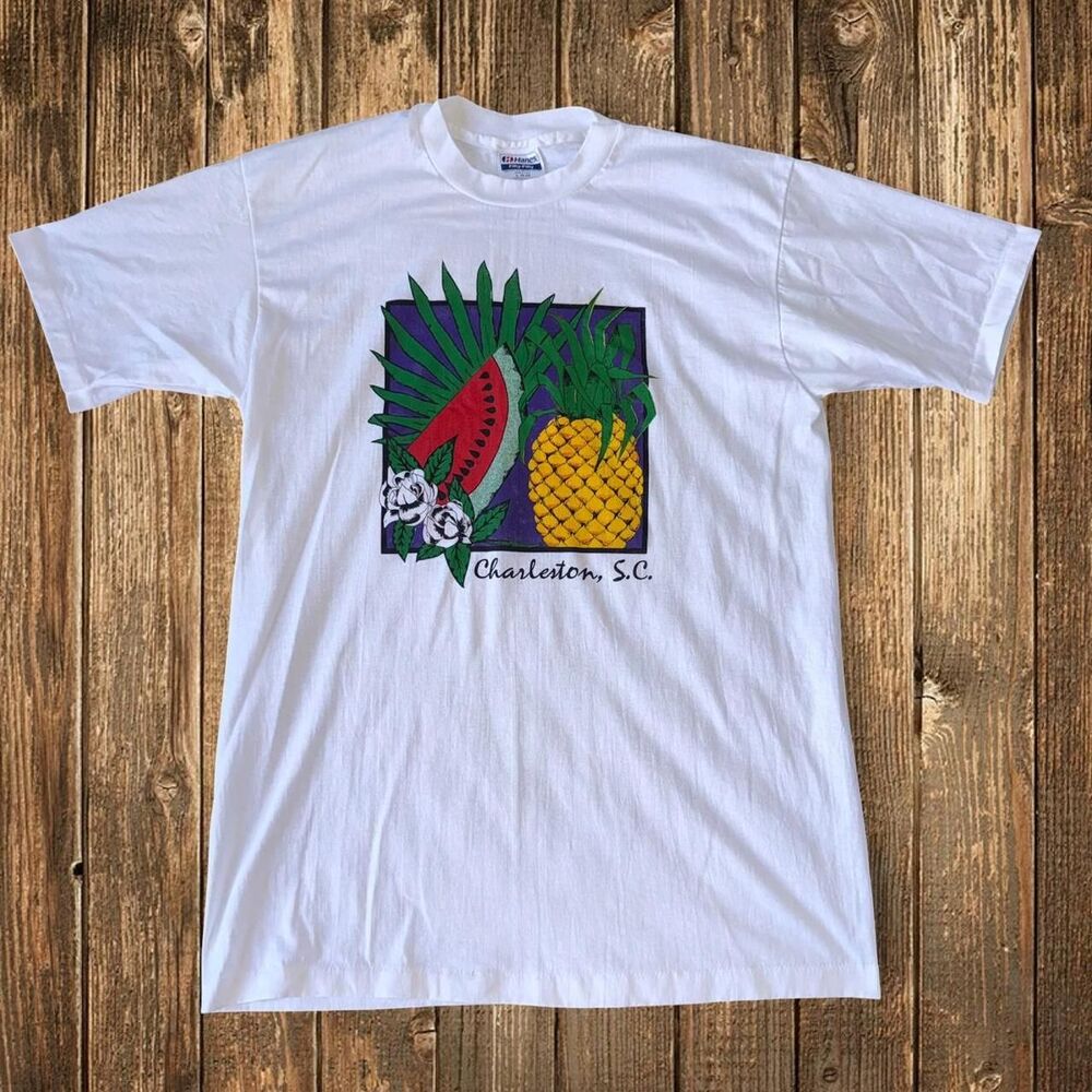 Vintage Charleston South Carolina single stitch graphic‎ tee 90s tourist shirt
